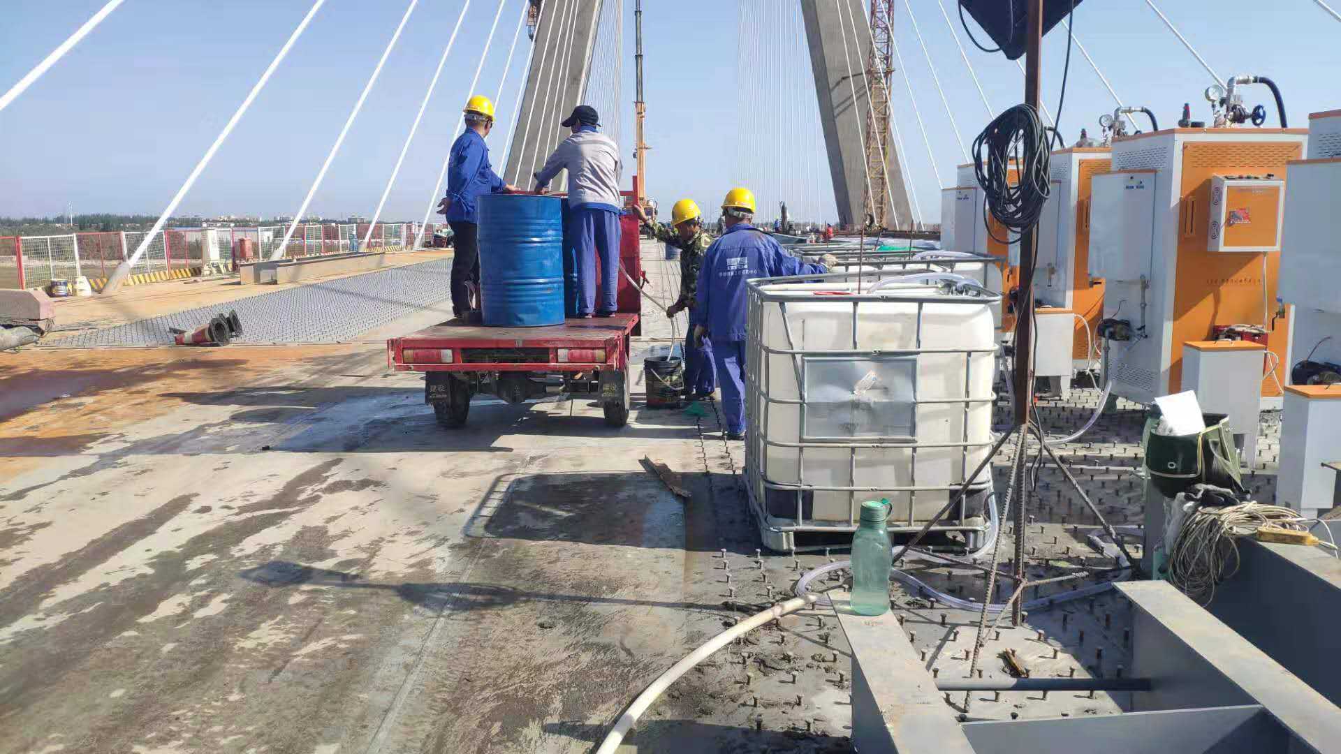 跨江T梁大桥使用蒸汽发生器养护 跨江T梁大桥使用蒸汽发生器养护