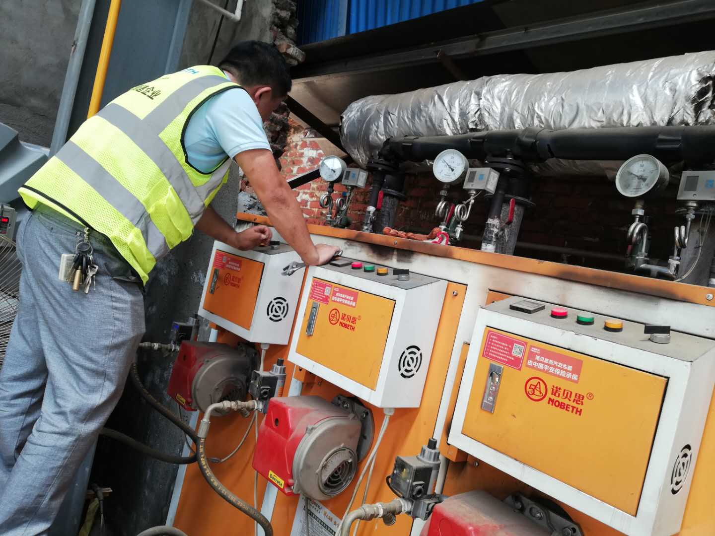 安全安心生产电镀产品，全自动蒸汽发生器多重保护