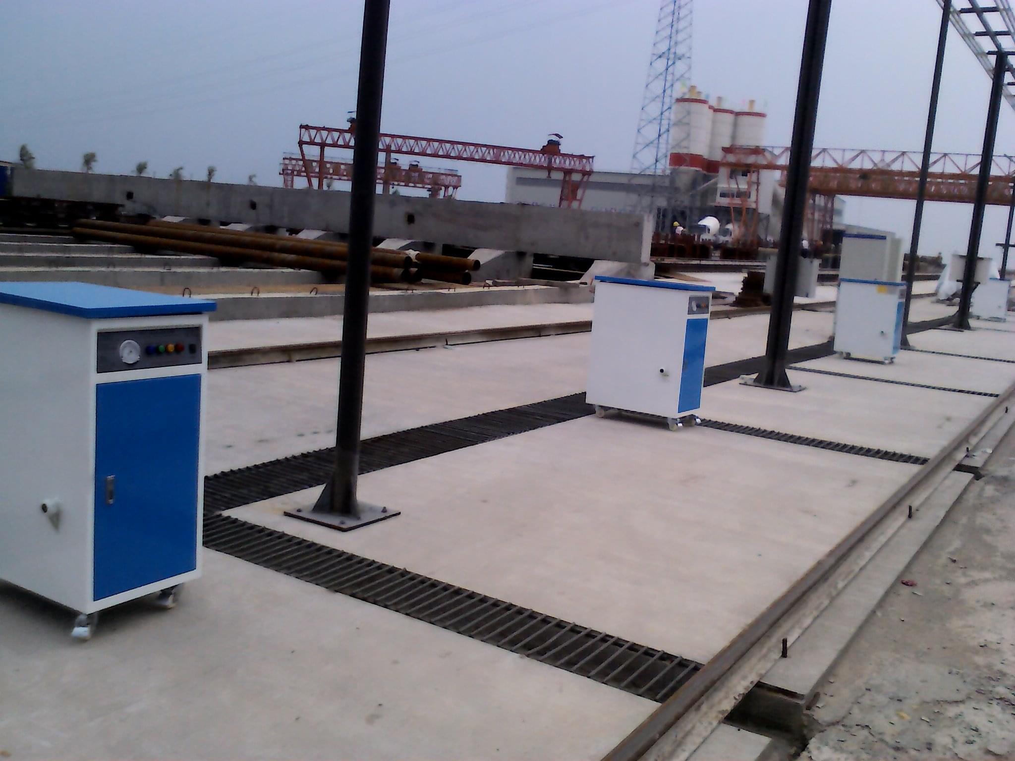 多标段混凝土预制养护，采用蒸汽发生器快速成型！